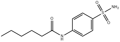 N-(4-磺酰氨基苯基)己酰胺, 4568-62-1, 结构式