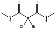 2-bromo-2-chloro-N,N'-dimethylmalonamide,4568-74-5,结构式