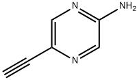 5-エチニルピラジン-2-アミン 化学構造式