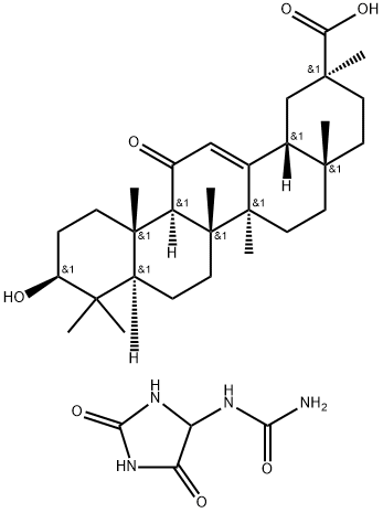 尿囊素甘草亭酸, 4572-09-2, 结构式