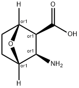 ダイXO-3-アミノ-7-オキサビシクロ[2.2.1]ヘプタン-2-カルボン酸 化学構造式