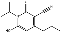 3-Pyridinecarbonitrile, 1,2-dihydro-6-hydroxy-1-(1-methylethyl)-2-oxo-4-propyl- (9CI) 结构式
