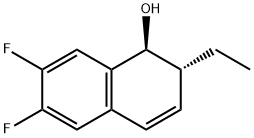 1-Naphthalenol,2-ethyl-6,7-difluoro-1,2-dihydro-,(1S,2R)-(9CI) Structure