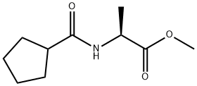 L-Alanine, N-(cyclopentylcarbonyl)-, methyl ester (9CI) 结构式