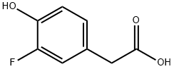 3-氟-4-羟基苯乙酸, 458-09-3, 结构式