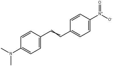 4-ジメチルアミノ-4'-ニトロスチルベン 化学構造式