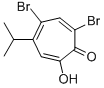 5,7-Dibromo-4-isopropyltropolone Struktur