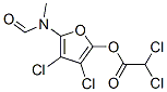 Acetic  acid,  dichloro-,  3,4-dichloro-5-(formylmethylamino)-2-furanyl  ester  (9CI) 化学構造式