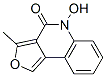 Furo[3,4-c]quinolin-4(5H)-one, 5-hydroxy-3-methyl- (9CI) Structure