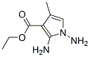 1H-Pyrrole-3-carboxylicacid,1,2-diamino-4-methyl-,ethylester(9CI) 化学構造式