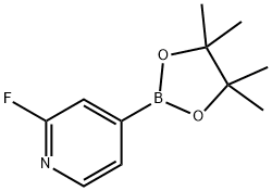 2-氟吡啶-4-硼酸频哪酯,458532-86-0,结构式