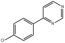 Pyrimidine, 4-(4-chlorophenyl)- (9CI) Structure