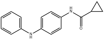 Cyclopropanecarboxamide, N-[4-(phenylamino)phenyl]- (9CI) 化学構造式