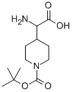 2-氨基-2-(1-BOC-4-哌啶基)乙酸,458560-09-3,结构式