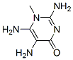 4(1H)-Pyrimidinone,  2,5,6-triamino-1-methyl- Structure