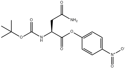 N2-[(1,1-ジメチルエトキシ)カルボニル]-L-アスパラギン4-ニトロフェニル 化学構造式