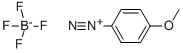 4-METHOXYBENZENEDIAZONIUM TETRAFLUOROBORATE Struktur