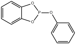 2-フェノキシ-1,3,2-ベンゾジオキサホスホール 化学構造式