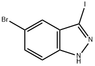5-BROMO-3-IODO (1H)INDAZOLE Struktur
