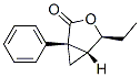 3-Oxabicyclo[3.1.0]hexan-2-one,4-ethyl-1-phenyl-,(1S,4S,5R)-(9CI) Struktur