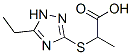 Propanoic acid, 2-[(5-ethyl-1H-1,2,4-triazol-3-yl)thio]- (9CI)|