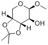 METHYL-3,4-O-ISOPROPYLIDENE-BETA-D-ARABINOPYRANOSIDE,4594-60-9,结构式