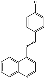 4-(4-Chlorostyryl)quinoline,4594-89-2,结构式