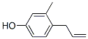 Phenol, 3-methyl-4-(2-propenyl)- (9CI) 化学構造式