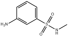 3-アミノ-N-メチルベンゼンスルホンアミド 化学構造式
