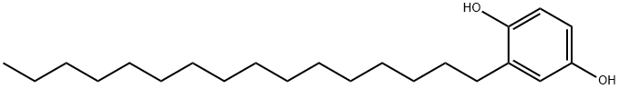 2-Hexadecyl-1,4-benzenediol,4595-26-0,结构式