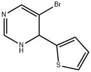 5-BROMO-6-THIOPHEN-2-YL-1,6-DIHYDRO-PYRIMIDINE, 4595-65-7, 结构式