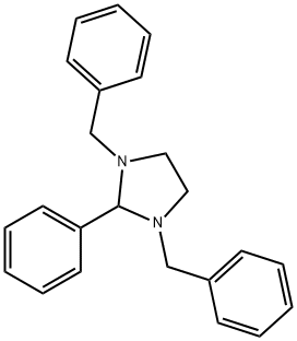 2-Phenyl-1,3-dibenzylimidazolidine Struktur