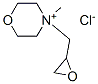 N-(2,3-epoxypropyl)-N-methylmorpholinium chloride Structure
