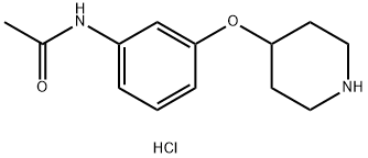 N-[3-(4-Piperidinyloxy)phenyl]acetamidehydrochloride 结构式