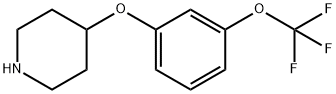4-[3-(TRIFLUOROMETHOXY)PHENOXY]PIPERIDINE 化学構造式