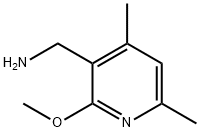 1-(2-甲氧基-4,6-二甲基吡啶-3-基)甲胺 结构式