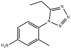 Benzenamine, 4-(5-ethyl-1H-tetrazol-1-yl)-3-methyl- (9CI) Struktur