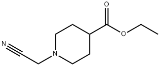 ethyl 1-(cyanomethyl)piperidine-4-carboxylate 化学構造式