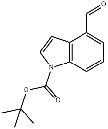 TERT-BUTYL 4-FORMYL-1H-INDOLE-1-CARBOXYLATE Structure