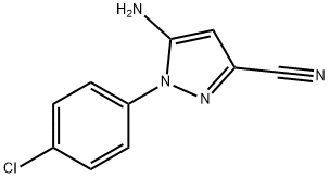 5-AMINO-1-(4-CHLOROPHENYL)-1H-PYRAZOLE-3-CARBONITRILE,460331-57-1,结构式
