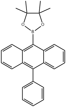(10-苯基-9-蒽基)硼酸频哪醇酯, 460347-59-5, 结构式