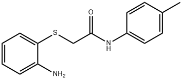 2-[(2-aminophenyl)sulfanyl]-N-(4-methylphenyl)acetamide Structure