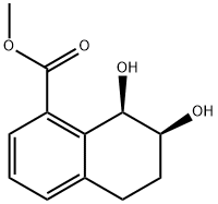 1-Naphthalenecarboxylic acid, 5,6,7,8-tetrahydro-7,8-dihydroxy-, methyl ester, (7S,8R)- (9CI) 结构式