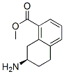1-Naphthalenecarboxylicacid,7-amino-5,6,7,8-tetrahydro-,methylester,(7R)-(9CI) Struktur