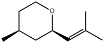 4-methyl-2-(2-methylprop-1-enyl)oxane Structure