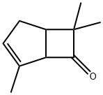 2,6,6-Trimethylbicyclo[3.2.0]hepta-2-ene-7-one, 4613-37-0, 结构式