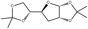 3-脱氧-1,2:5,6-O-双异丙叉-Α-D-呋喃葡萄糖 结构式