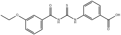 3-[[[(3-ETHOXYBENZOYL)AMINO]THIOXOMETHYL]AMINO]-BENZOIC ACID,461407-33-0,结构式