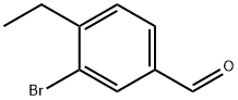 Benzaldehyde, 3-bromo-4-ethyl- (9CI) 化学構造式