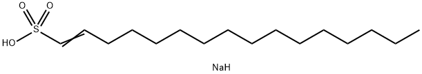 sodium hexadec-1-ene-1-sulphonate Struktur